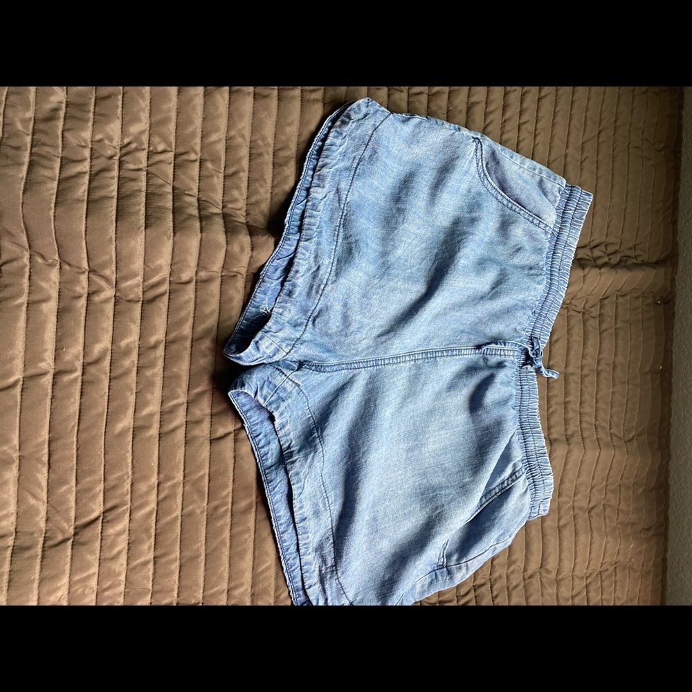 Chambray Shorts